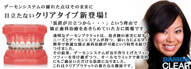 審美性の高いデーモンシステムクリアタイプ新登場